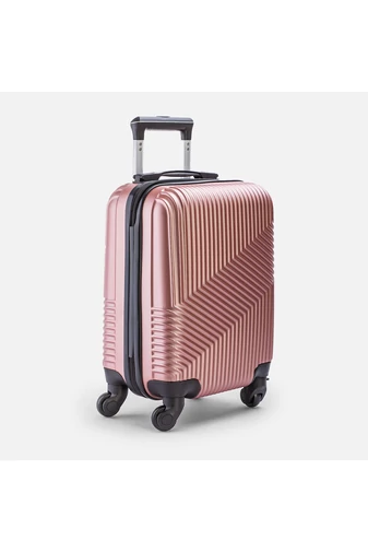 Leonardo Da Vinci Rosegold Cabin bőrönd kemény falakkal Wizzair méret (45*30*20cm)