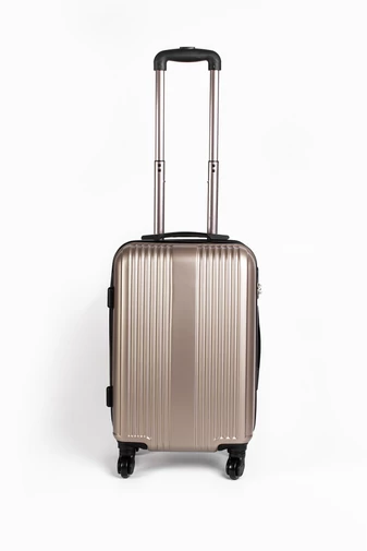 Pezsgő Színű Keményfalú Kézipoggyász Kabinbőrönd Wizz Air Méretben (55X34X20cm)