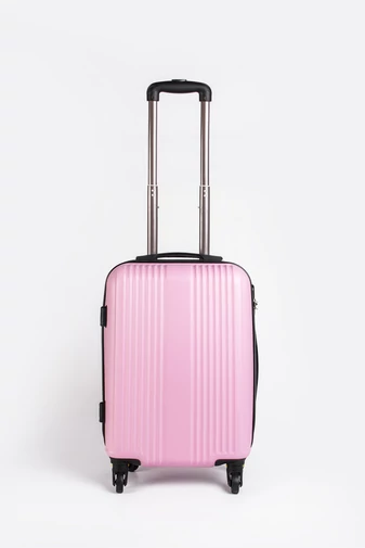 Világos Rózsaszín Keményfalú Kézipoggyász Kabinbőrönd Wizz Air Méretben (55X34X20cm)