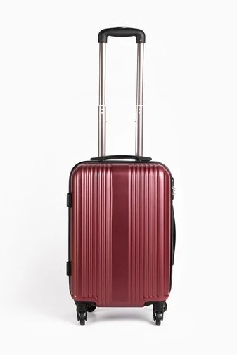 Bordó Keményfalú Kézipoggyász Kabinbőrönd Wizz Air Méretben (55X34X20cm)