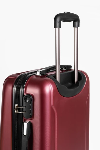 Bordó Keményfalú Kézipoggyász Kabinbőrönd Wizz Air Méretben (55X34X20cm)