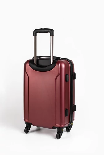 Bordó Keményfalú Kézipoggyász Kabinbőrönd Wizz Air Méretben (55X34X20cm)