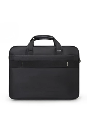 Fekete tartós bővíthető laptoptáska (max. 15,6 hüvelykes laptophoz)