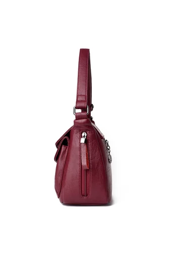 Világoslila Crossbody táska műbőrből Méretek 21*25*12cm