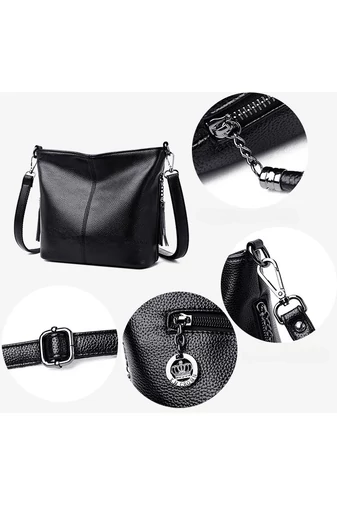 Piros Műbőr Crossbody Táska (20x27x10cm)