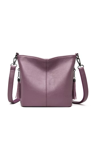 Lila Műbőr Crossbody Táska (20x27x10cm)