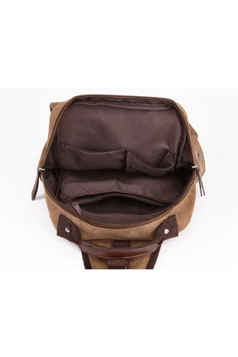 Barna Tartós Unisex Hátizsák/Crossbody Táska (33x29x11cm)