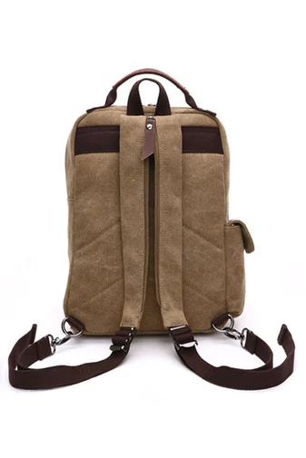 Barna Tartós Unisex Hátizsák/Crossbody Táska (33x29x11cm)