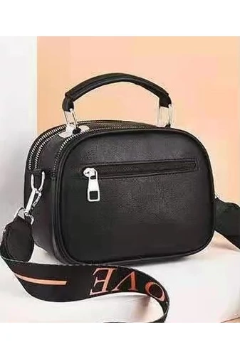 Crossbody Táska Műbőr Zöld 14x20x10cm