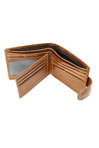 Férfi pénztárca, barna mintás eagle anyag, természetes bőr méret (9,5*11*1,5cm)