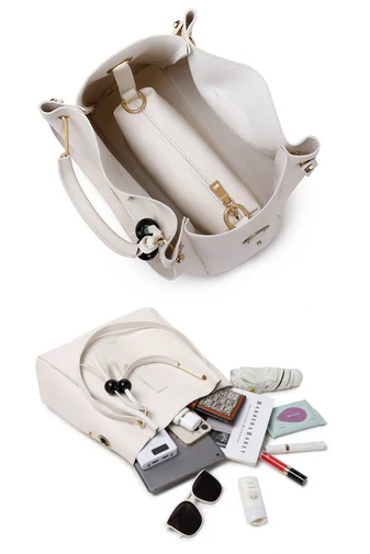 Válltáska Szett Crossbody Táskával és Pénztárcával Bonluo Bordó(3 db)