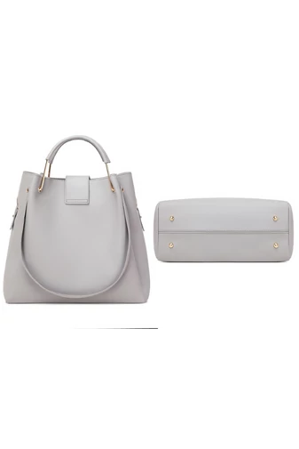  Válltáska Szett Crossbody Táskával és Pénztárcával Bonluo Szürke(3 db)