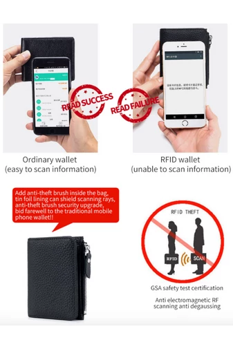 Női pénztárca valódi bőr fekete mini (11*9*2cm)