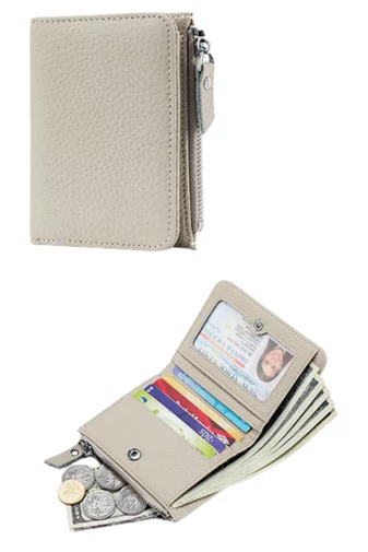 Női pénztárca valódi bőr Fehér mini (11*9*2cm)