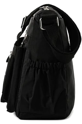 Fekete Vízálló Crossbody Táska (22x29x12cm)