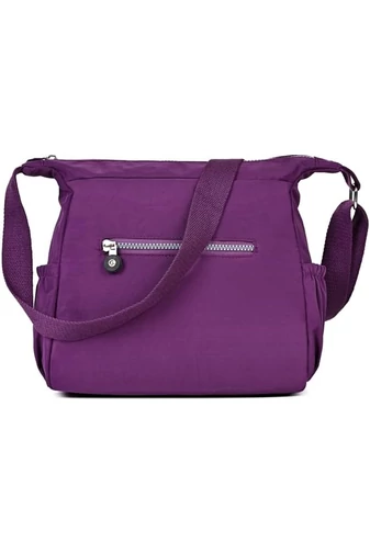 Lila Vízálló Crossbody Táska (22x29x12cm)