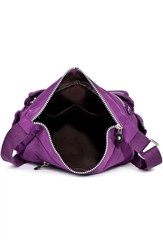Lila Vízálló Crossbody Táska (22x29x12cm)