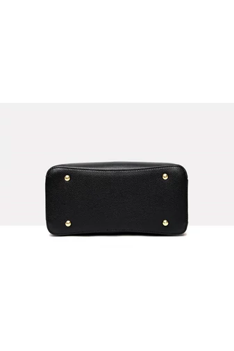 Kézitáska/Crossbody Táska Arany Díszítéssel Bonluo Fekete Műbőr  (21x27x13cm)