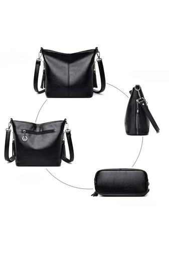 Piros Műbőr Crossbody Táska (20x27x10cm)