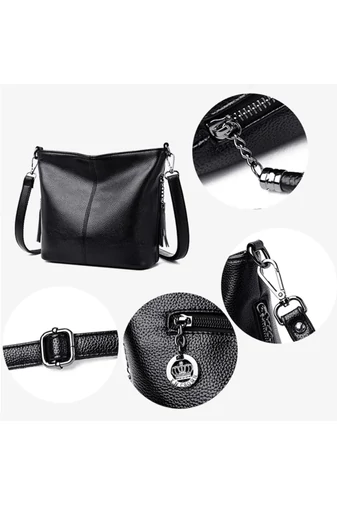Fehér Műbőr Crossbody Táska (20x27x10cm)