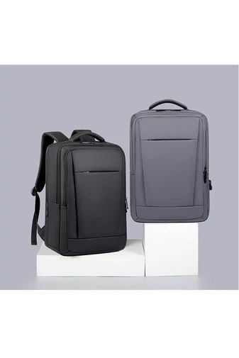 Szürke Férfi Laptop Hátizsák Üzleti, Prémium Minőségű Vízálló Anyagból (42x30x13cm)