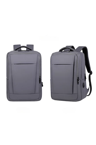 Szürke Férfi Laptop Hátizsák Üzleti, Prémium Minőségű Vízálló Anyagból (42x30x13cm)