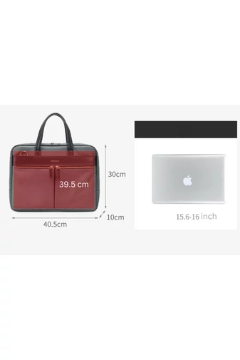 Fekete vízálló poliészter laptoptáska (30x40,5x10cm)