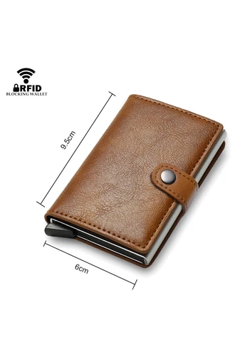 Fekete kártyatartó rfid védelemmel (9,5x6cm)