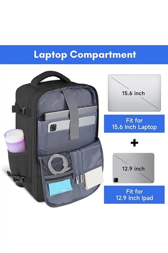 Többfunkciós Hátizsák Wizzair méret 40*30*20cm 15,6" laptop számára Fekete Bonluo
