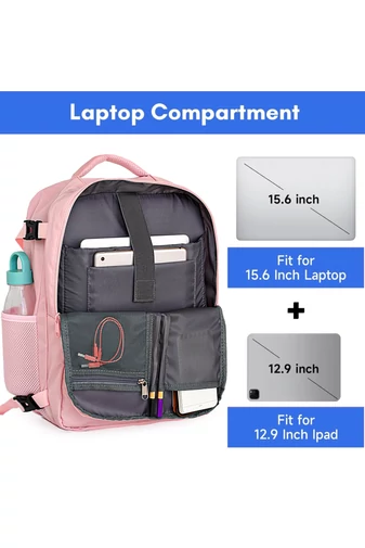 Többfunkciós Hátizsák Wizzair méret 40*30*20cm 15,6" laptop számára Rózsaszín Bonluo