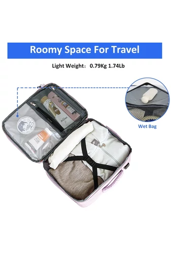 Többfunkciós Hátizsák Wizzair méret 40*30*20cm 15,6" laptop számára Lila Bonluo