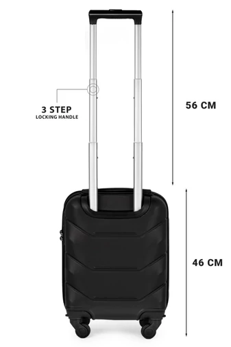 Kabinbőrönd, Wizzair Kézipoggyász 40*30*20cm Bonluo Sötétkék ABS anyagból