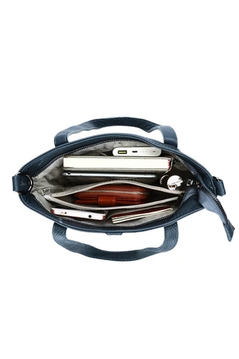 Kézitáska/Crossbody táska 2az1ben, Valódi bőrből, Multifunkciós, Fekete 25×23×12cm
