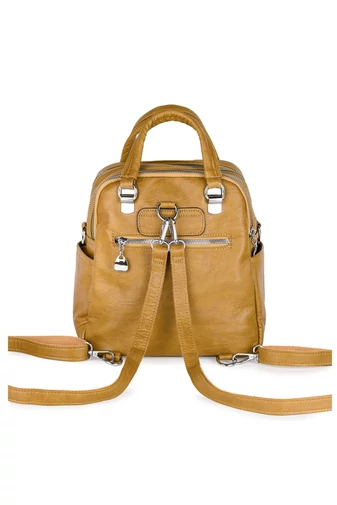 Női Műbőr Hátizsák/Crossbody Táska Barna Bonluo (26x24x12cm)