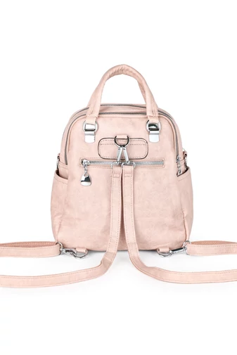Női Műbőr Hátizsák/Crossbody Táska Rózsaszín Bonluo (26x24x12cm)