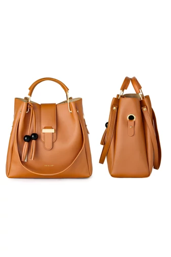  Válltáska Szett Crossbody Táskával és Pénztárcával Bonluo Barna(3 db)