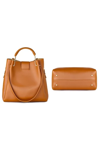  Válltáska Szett Crossbody Táskával és Pénztárcával Bonluo Barna(3 db)