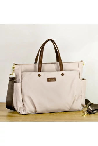Kézitáska/Crossbody Táska Prémium Minőségű, Vízálló Bézs Bonluo(30x38x12cm)