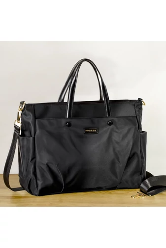  Kézitáska/Crossbody Táska Prémium Minőségű, Vízálló Fekete Bonluo (30x38x12cm)