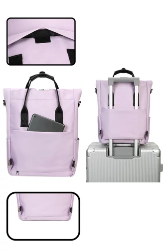 Hátizsák 2 az 1-ben és többfunkciós válltáska fekete laptop hátizsák  40*25*16cm - Bonluo