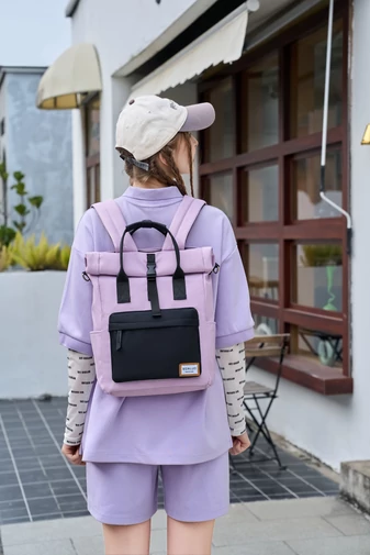Hátizsák 2 az 1-ben és többfunkciós válltáska fekete laptop hátizsák  40*25*16cm - Bonluo