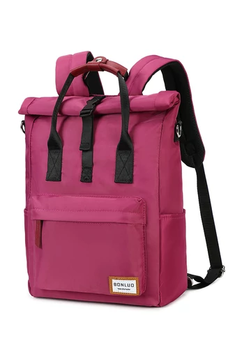 Hátizsák 2 az 1-ben és többfunkciós válltáska meggypiros laptop hátizsák  40*25*16cm- Bonluo